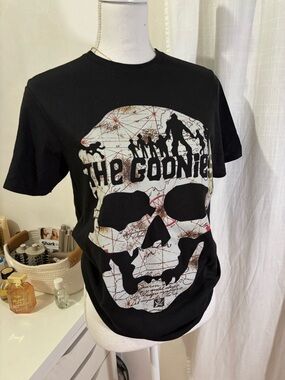 The Goonies Black Graphic Skull Tee